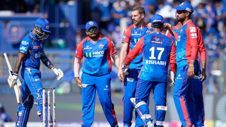 MI vs DC, IPL 2024 20th Match: मुंबई इंडियंस की आधी टीम लौटी पवेलियन, हार्दिक पांड्या को एनरिक नॉर्टजे ने किया आउट