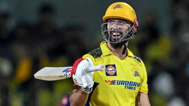 Daryl Mitchell Half Century: कप्तान ऋतुराज गायकवाड़ के बाद डेरिल मिशेल ने भी जड़ा अर्धशतक, सनराइजर्स हैदराबाद की टीम को दूसरे विकेट की तलाश