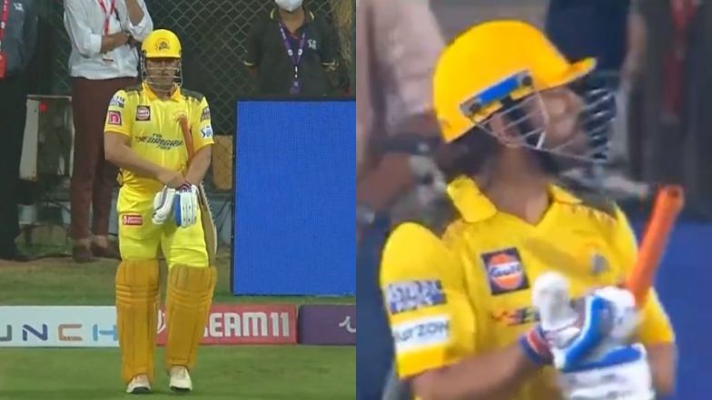 SRH vs CSK IPL 2024: राजीव गांधी अंतर्राष्ट्रीय स्टेडियम में बल्लेबाजी करने उतरे एमएस धोनी, हैदराबाद में माहीमय हुआ माहौल, फैंस ने चिल्ला- चिल्ला कर लगाए नारे, देखें वीडियो