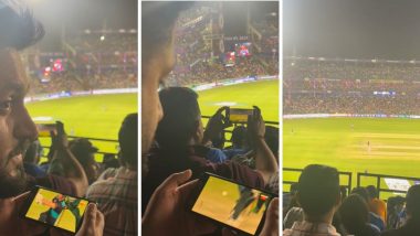 IPL 2024: क्रिकेट का खुमार! DC बनाम SRH मैच के दौरान अरुण जेटली स्टेडियम में बैठाकर फ़ोन पर PAK बनाम NZ दूसरे टी20 का लुफ्त उठता दिखा फैन, देखें वीडियो