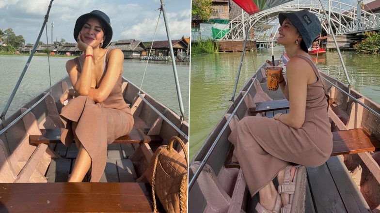 Jacqueline Fernandez ने की बोट की सवारी, सोशल मीडिया पर शेयर की खूबसूरत तस्वीरें (View Pics)
