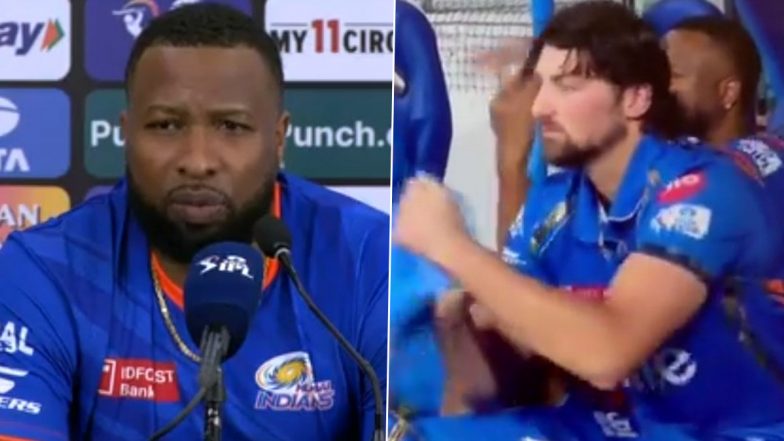 Tim David, Kieron Pollard Fined: पंजाब किंग्स के खिलाफ IPL 2024 के दौरान आचार संहिता के उल्लंघन के लिए टिम डेविड, कीरोन पोलार्ड पर लगा मैच फीस का 20% जुर्माना