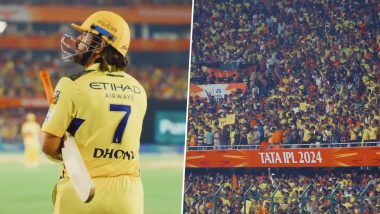 IPL 2024: फैंस ने MS Dhoni के नारों से हैदराबाद स्टेडियम में बनाया माहौल, SRH के खिलाफ मैच के बाद खिलाड़ियों ने किया रियेक्ट, देखें वीडियो