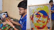 MS Dhoni Rubik's Cube Art: आर्टिस्ट ने रूबिक क्यूब से बना दिया एमएस धोनी का खुबसूरत तस्वीर, देखें CSK स्टार का वायरल वीडियो