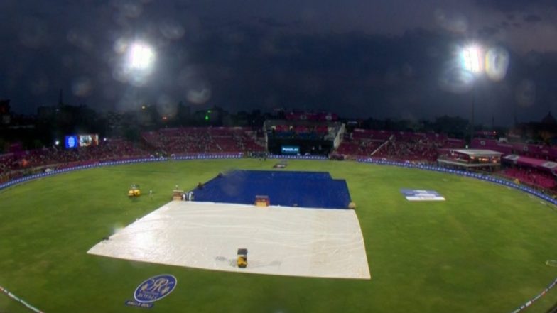 RR vs GT, IPL 2024 24th Match Live Score Update: बारिश की वजह से रुका मैच