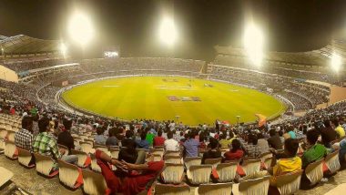 SRH vs CSK IPL 2024: हैदराबाद के उप्पल क्रिकेट स्टेडियम में बिजली आपूर्ति बहाल, SRH और CSK के बीच आईपीएल मैच में नहीं आएगी बाधा (View Tweet)