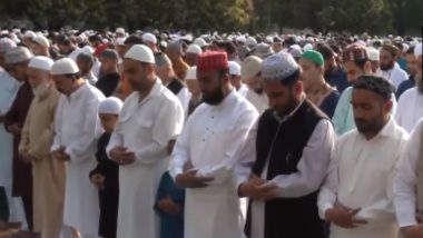 Eid-Ul-Fitr 2024 Wishes: ईद-उल-फितर के अवसर पर देशभर में अदा की गई नमाज, अमन-शांति के लिए मांगी दुआ (Watch Video)
