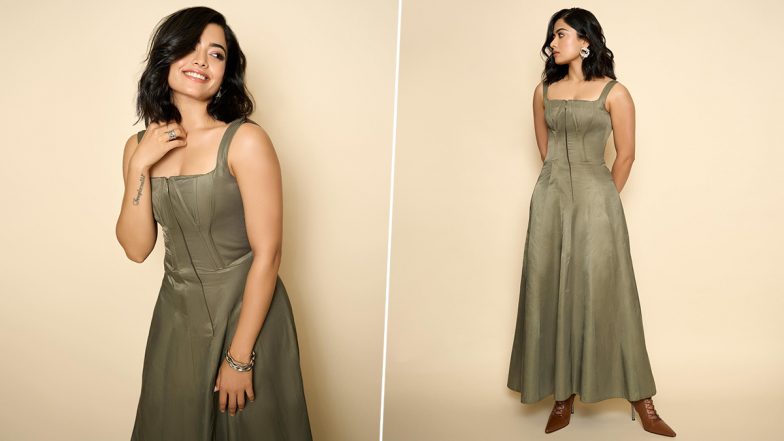 ग्रीन आउटफिट में बेहद खूबसूरत लग रही हैं Rashmika Mandanna, एक्ट्रेस की दिलकश अदाएं देख फैंस हुए लट्टू (View Pics)