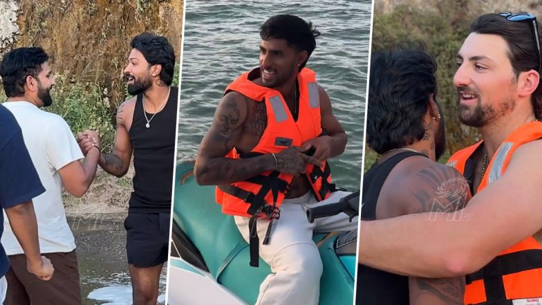 MI Players Vacation: मुंबई इंडियंस में इंटरनल कलह की खबरों के बीच टीम बॉन्डिंग के लिए छुट्टी मनाने पहुंचें खिलाड़ी, हार्दिक पंड्या को गले लगाते दिखें रोहित शर्मा, देखें वीडियो