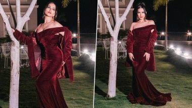 Sunny Leone का ऑफ शोल्डर सिजलिंग गाउन में दिखा किलर अवतार, एट्रेस की हॉटनेस ने बढ़ाया पारा (View Pics)