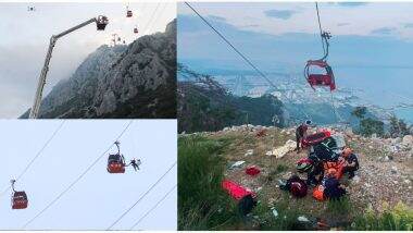 Turkey Cable Car Crash: तुर्की में बड़ा हादसा! खंभे से टकराई केबल कार, 1 की मौत, 174 लोगों को बचाया गया, देखें वीडियो