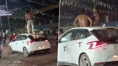UP: प्रयागराज में अर्धनग्न होकर कार में सवार युवकों ने शराब के नशे में मचाया उत्पात, वीडियो वायरल होने पर पुलिस ने लिया एक्शन