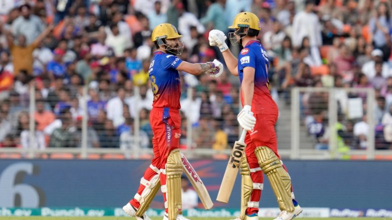 RCB Beat GT, IPL 2024 45th Match Live Score Update: रॉयल चैलेंजर्स बेंगलुरु ने गुजरात टाइटंस को 9 विकेट से हराया, अहमदाबाद में विराट कोहली और विल जैक्स की आई आंधी