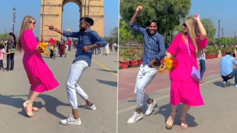 Viral Video: इंडिया गेट के सामने भोजपुरी गाने पर रशियन लड़की ने लगाए जबरदस्त ठुमके, वीडियो हुआ वायरल