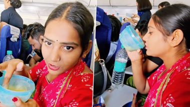 Viral Video: फ्लाइट में बैठने के बाद सत्तू का सेवन करती दिखी महिला, एयर होस्टेस ने टोका तो मिला यह जवाब