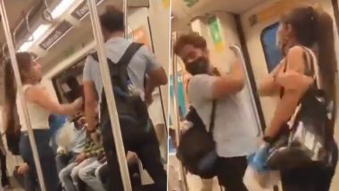 Delhi Metro Couple Fight Video: दिल्ली मेट्रो में गर्लफ्रेंड ने बॉयफ्रेंड को पीटा, देखते रह गई पब्लिक, देखें वायरल वीडियो