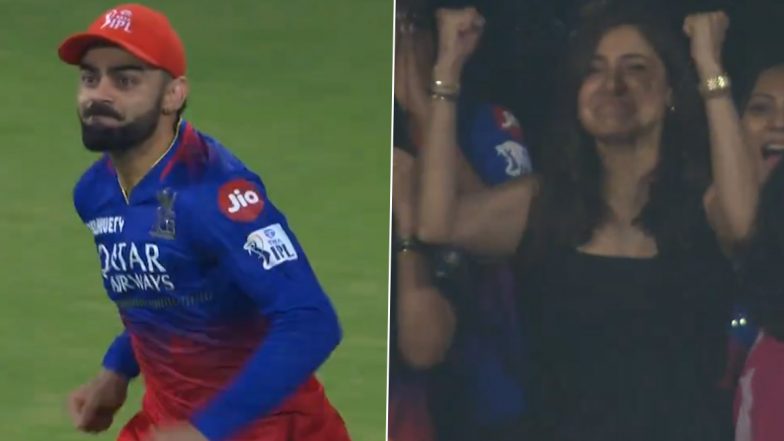 RCB ने चेन्नई को हराकर को प्लेऑफ़ के लिए किया क्वालीफाई, अनुष्का शर्मा का रिएक्शन हुआ वायरल