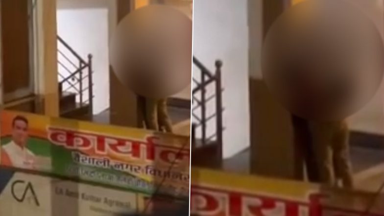OYO होटल बंद कराने वाले विधायक के कार्यालय के ऊपर कपल ने किया KISS, वीडियो हुआ वायरल