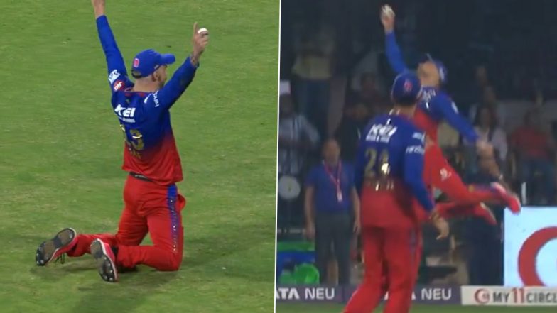 Faf du Plessis Catch Video: फाफ डु प्लेसिस ने मिचेल सेंटनर को आउट करने के लिए एक हाथ से लिया शानदार कैच, देखें वीडियो