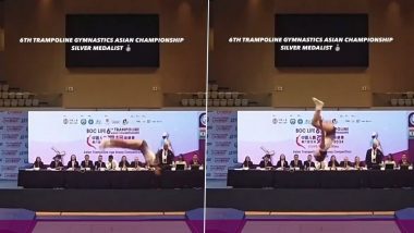 Asian Trampoline Gymnastics Championships: सृष्टि खंडागले एशियाई ट्रैम्पोलिन चैंपियनशिप में जीता रजत पदक जीतने, ऐसा करने वाली बनी पहली भारतीय महिला