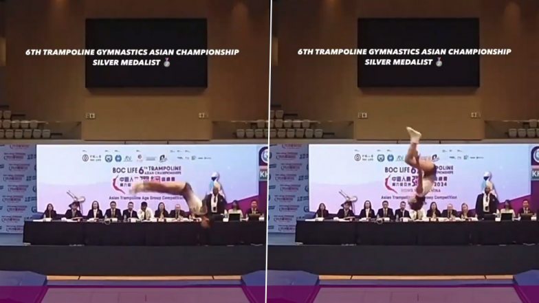 Asian Trampoline Gymnastics Championships: सृष्टि खंडागले एशियाई ट्रैम्पोलिन चैंपियनशिप में जीता रजत पदक जीतने, ऐसा करने वाली बनी पहली भारतीय महिला