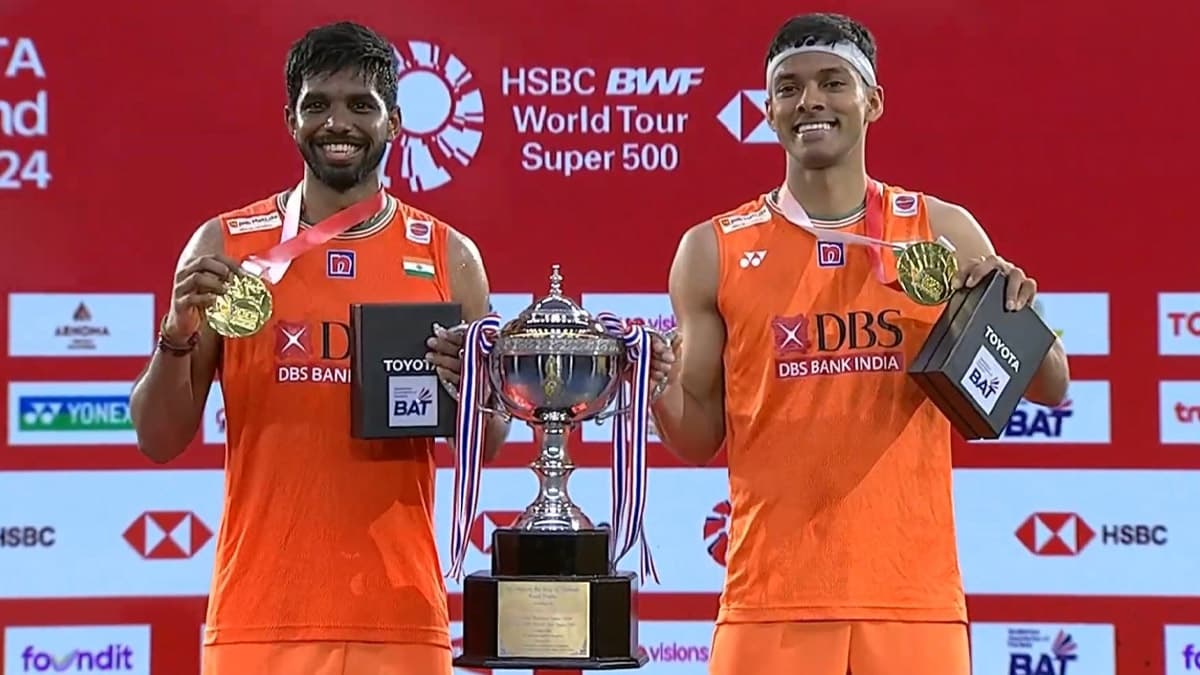 Thailand Open 2024: सात्विक साइराज रंकीरेड्डी और चिराग शेट्टी ने थाईलैंड ओपन का जीता खिताब, चीनी जोड़ी को दी मात