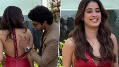 Rajkummar Rao ने Janhvi Kapoor के ड्रेस पर दिखाया क्रिकेट बॉल, सोशल मीडिया पर वायरल हुआ वीडियो (Watch Video)