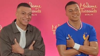 Kylian Mbappe Unveils His Wax Statue: किलियन म्बाप्पे ने मैडम तुसाद बर्लिन में अपनी मोम की मूर्ति का किया अनावरण, देखें वीडियो