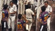 KKR vs MI, IPL 2024: आईपीएल मैच के दौरान दर्शक ने की गेंद चुराने की कोशिश, पुलिस ने पकड़ा, देखें वायरल वीडियो