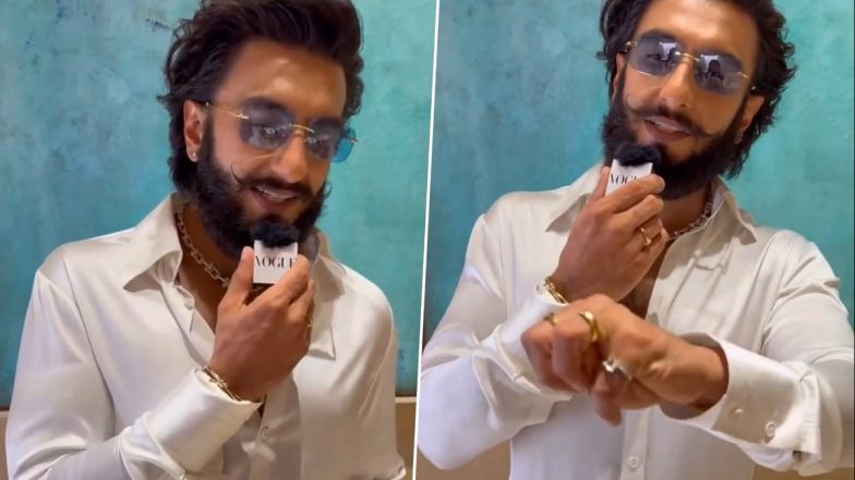 Ranveer Singh ने Deepika Padukone के साथ तलाक की अफवाहों को किया खारिज, अपनी शादी की अंगूठी दिखाते हुए कहा कि यह उन्हें 'बहुत प्रिय' है (Watch Video)
