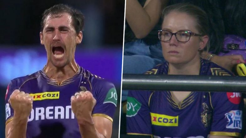 MI vs KKR मैच में एलिसा हीली को केकेआर की जर्सी पहने हुए देखा गया, तस्वीर हुई वायरल