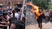 TMC Workers Hold Demonstrations: गवर्नर के इस्तीफे की मांग को लेकर कोलकाता में राजभवन के बाहर टीएमसी कार्यकर्ताओं का प्रदर्शन -Video
