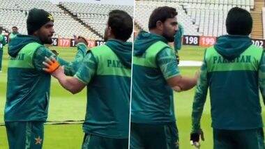 Babar Azam Scolds Iftikhar Ahmed: इंग्लैंड के खिलाफ दूसरे T20 मैच से पहले बाबर आजम ने इफ्तिखार अहमद की लगाई जमकर क्लास, देखें वीडियो