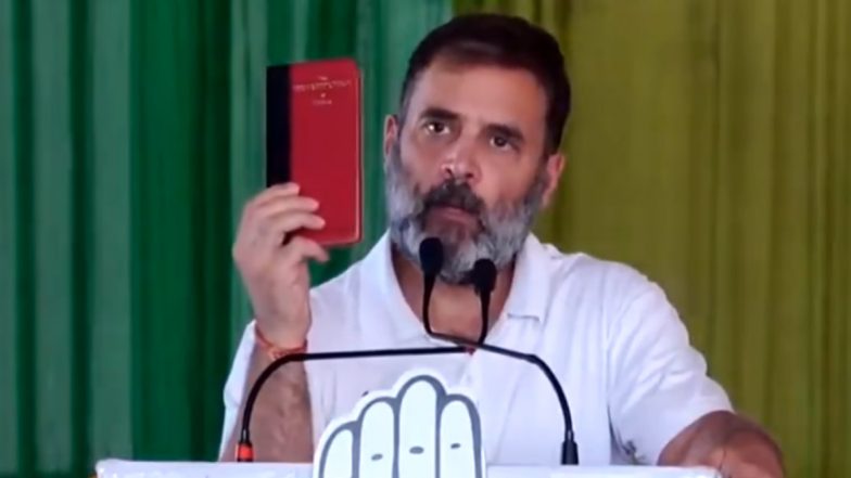 Madhya Pradesh: बीजेपी पर बरसे राहुल गांधी,कहा - संविधान से आदिवासियों, दलितों, पिछड़ो को जल जमीन जंगल का हक मिला है, पीएम मोदी यह अधिकार आपसे छिनना चाहते है -Video