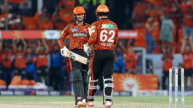 SRH Beat LSG, IPL 2024 57th Match: हैदराबाद में ट्रैविस हेड और अभिषेक शर्मा की आंधी में उड़े लखनऊ के गेंदबाज, एसआरएच ने महज 9.4 ओवर में चेज़ किया 166 का टारगेट