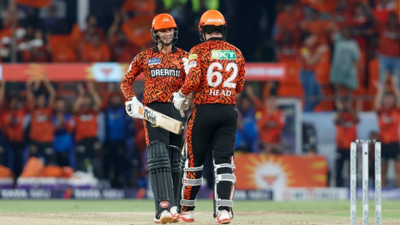 SRH Beat LSG, IPL 2024 57th Match: हैदराबाद में ट्रैविस हेड और अभिषेक शर्मा की आंधी में उड़े लखनऊ के गेंदबाज, एसआरएच ने महज 9.4 ओवर में चेज़ किया 166 का टारगेट