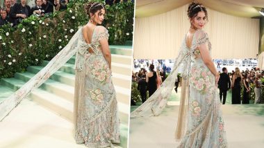 Alia Bhatt ने खूबसूरत फ्लोरल साड़ी पहन MET Gala में बिखेरा जलवा, एक्ट्रेस की तरफ टिकी सभी की निगाहें (View Pics)