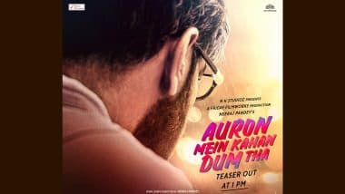 Auron Mein Kahan Dum Tha Teaser Update: अजय देवगन की आगामी फिल्म 'औरों में कहां दम था' का टीजर आज इस वक्त होगा रिलीज, 5 जुलाई को सिनेमाघरों में देगी दस्तक (View Pic)