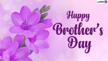 National Brother's Day 2024 Wishes: हैप्पी नेशनल ब्रदर्स डे! अपने भाई के साथ शेयर करें ये WhatsApp Stickers, Messages, GIF Greetings, Images और Quotes