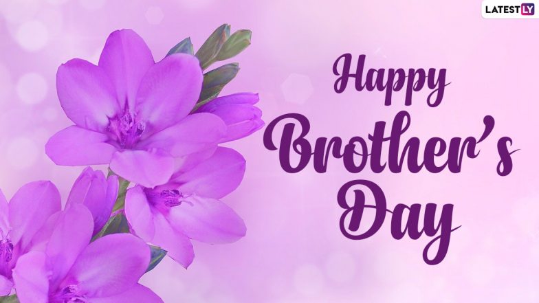 National Brother's Day 2024 Wishes: हैप्पी नेशनल ब्रदर्स डे! अपने भाई के साथ शेयर करें ये WhatsApp Stickers, Messages, GIF Greetings, Images और Quotes