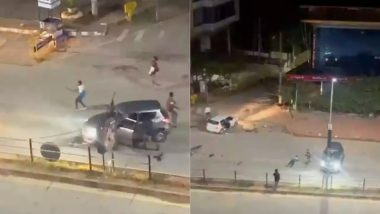 Udupi Fight Video: उडुपी में बीच सड़क पर 2 गुटों में मारपीट, कार से मारी टक्कर, कुचलने की कोशिश, वीडियो वायरल