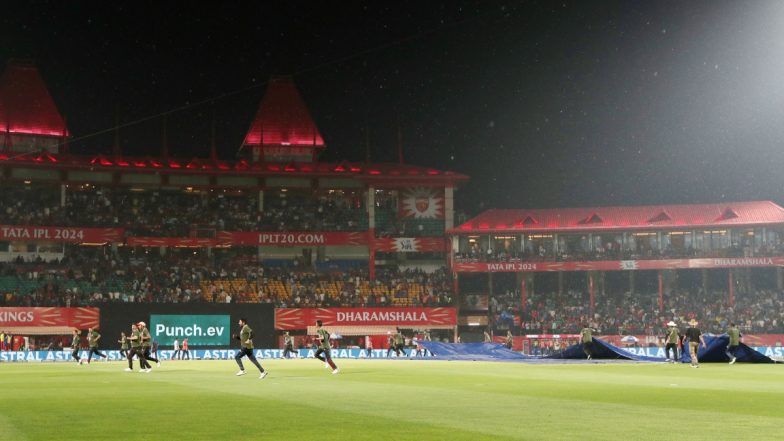 PBKS vs RCB, IPL 2024 58th Match Live Score Update: धर्मशाला में शुरू हुई बारिश, रुक गया खेल; आरसीबी का स्कोर 119/3