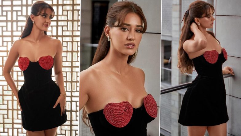 Disha Patani ने ब्लैक बॉडीकॉन ड्रेस पहन बिखेरा जलवा, एक्ट्रेस की हॉटनेस ने बढ़ाया सोशल मीडिया का तापमान (View Pics)