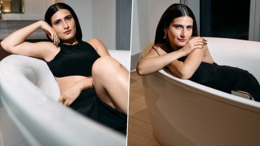 Fatima Sana Shaikh ने ब्लैक आउटफिट में लगाया हॉटनेस का तड़का, बोलीं - 'गर्मी बहुत है यार' (View Pics)