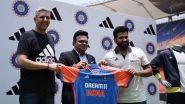 BCCI Unveils India's New Jersey: ICC टी20 विश्व कप से पहले रोहित शर्मा ने रिलीज़ की टीम इंडिया की नई जर्सी, जय शाह रहे मौजूद, देखें वीडियो
