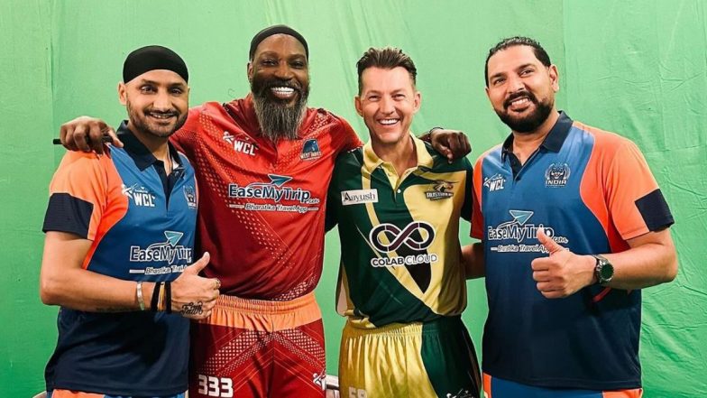World Championship of Legends 2024: वर्ल्ड चैंपियनशिप ऑफ लीजेंड्स से पहले हरभजन सिंह, युवराज सिंह और क्रिस गेल के साथ फिर से मिले ब्रेट ली, देखें तस्वीर