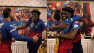 Virat Kohli Meets Chris Gayle: CSK पर जीत के साथ RCB की IPL 2024 प्लेऑफ में क्वालिफिकेशन के बाद ड्रेसिंग रूम में सिग्नेचर स्टाइल में क्रिस गेल से मिले विराट कोहली