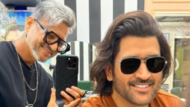 Dhoni New Hairstyle: अनंत अंबानी- राधिका मर्चेंट की प्री-वेडिंग से पहले MS धोनी ने कराया हेयरकट, मशहूर हेयर स्टाइलिस्ट आलिम हकीम ने दीं नई लूक, देखें तस्वीरें