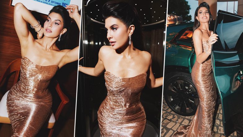 Cannes 2024: Jacqueline Fernandez ने 'कांस' में बिखेरा जलवा, गोल्डन आउटफिट में लग रही हैं बेहद खूबसूरत (View Pics and Watch Video)