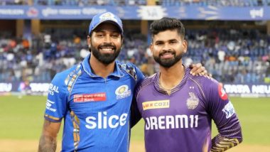 KKR vs MI, IPL 2024 60th Match Live Score Update: मुंबई इंडियंस के कप्तान हार्दिक पांड्या ने जीता टॉस, कोलकाता नाइट राइडर्स को दिया पहले बल्लेबाजी करने का न्योता